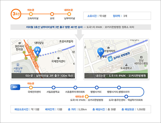 모커리한방병원 센트럴 시티, 서울 고속버스터미널에서 오시는 길 자세히 보기